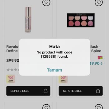 Watsons Uygulama Hatası Yüzünden Alışveriş Yapamıyorum