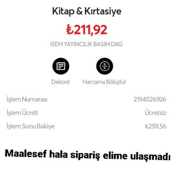 İsem Kitap Sipariş Neden Gelmiyor