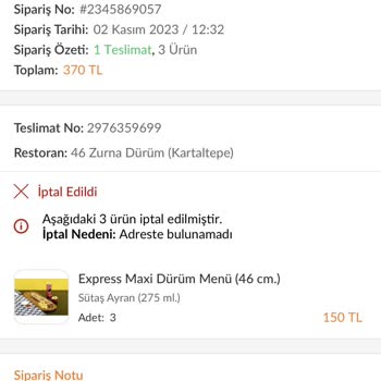 Trendyol Yemek Haksız Yere Parama El Konuldu!