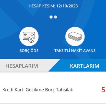 Denizbank K. Kartı Gecikme Borç Tahsilatı Alınması