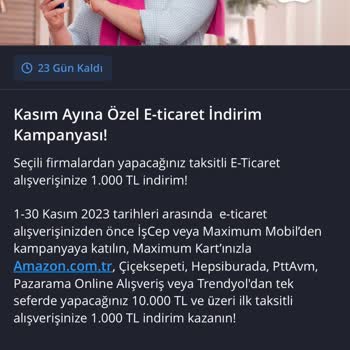 İş Bankası Kazandığım 1000 TL İndirimi Hesabıma Yansıtmadı!