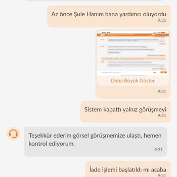 Trendyol Canlı Destek Sorunu