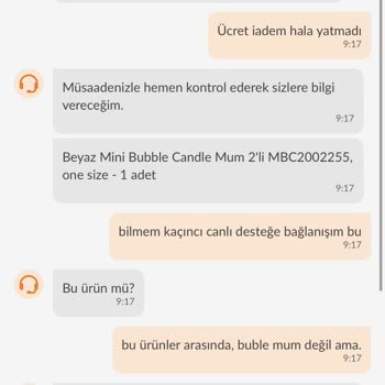 Trendyol Canlı Destek Sorunu