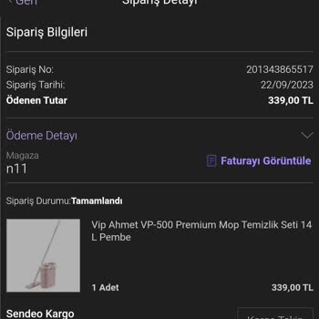 N11 1 Aydır Gelemeyen Sipariş