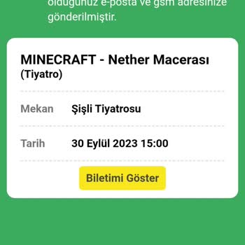 Biletinial.com Paramın İade Edilmesini Talep Ediyorum