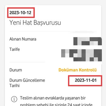 Vodafone'a Geçiş, Hat Aktivasyonu