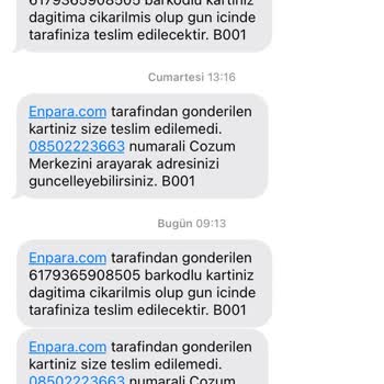 PTT Kargo PTT Sorumsuzluğu, Kart Teslim Yapılmaması