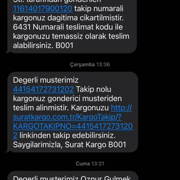 Sürat Kargo Giyimkent Teslim Edilmeyen Kargo