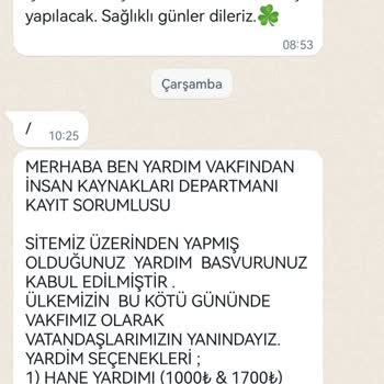 Finans Kuruluşları Adıyla Dolandırıcılık Yardım Vakfı IBAN Ve Kimlik Bilgilerimi Alınması
