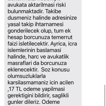 İş Bankası 17 Kuruş İcrası