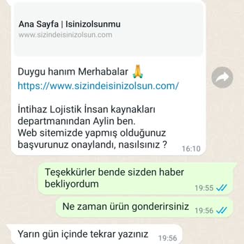 Sizindeisinizolsun.com İnternetten Annem E Evde Yapması İçin Paketleme İşine Başvurdum