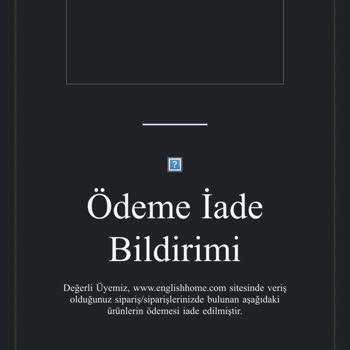 English Home Ürünü İptal Etti