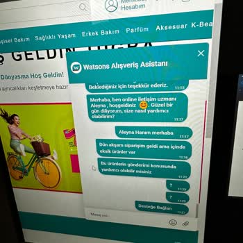 Watsons'dan Sipariş Verdim, Eksik Ürünler Ve Yardımcı Olmayan Müşteri Hizmetleri