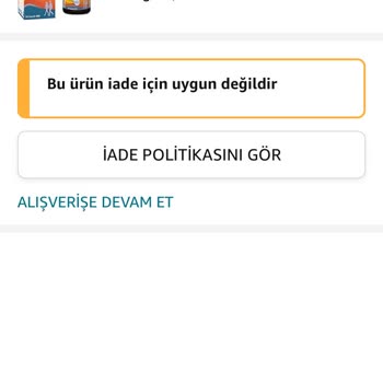 Amazon İadeye Uygun Olmayan Ürün Diyor