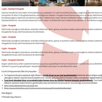 Setur Turizm Hurghada Turu (4 Gece Konaklama - TK1429/TK1430)