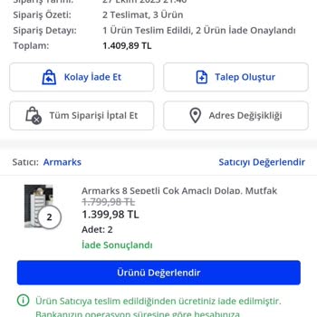 Müşterisini Koruyamayan Pazarama'dan Şikayetçiyim.