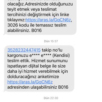 Aras Kargo Teslim Edilmeyen Ürün