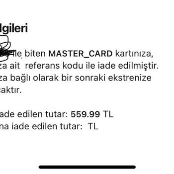 Gardrops İade Bedelinin Az Yatması