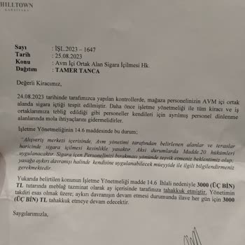 Hilltown Karşıyaka AVM Haksız Kazanç Sağlamak