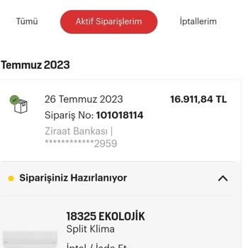 Arçelik 18325 Klima Ürünümü Başkasına Vermişler Mağdurum