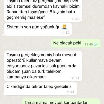 Türk Telekom Sistemi Kaynaklı Numara Taşıma İşlemi Yapamamak