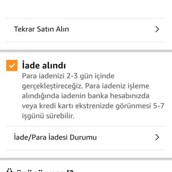 Amazon Para İadesi Yapılmıyor