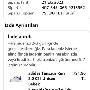 Amazon Para İadesi Yapılmıyor