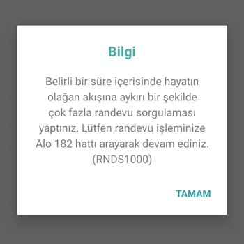 MHRS Uygulamasında Randevu Alma Sorunu