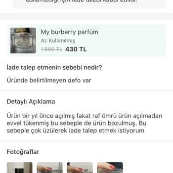 Dolap Haksız İadeyi Kabul Etti