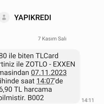 Exxen Bilgi Dışı Kartımdan Para Çekti