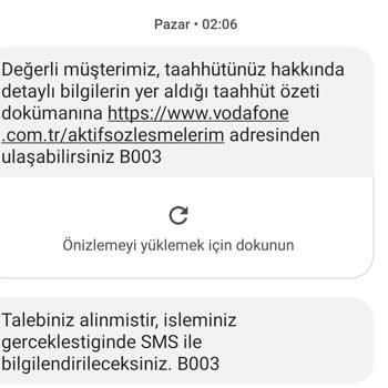 Vodafone Tarife Değişikliği Sorunu
