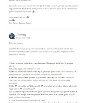 Riot Games Destek Ekibi Kalitesizliği