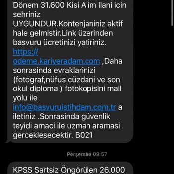 Teşvik Programı KPSS Şartsız Memur Alımı İlanı Başvuru İstihdam