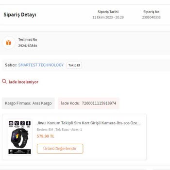 Trendyol İade Sorunu Smartest Technology Paramı İade Etmiyor