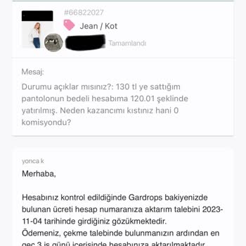 Gardrops Kazancımı Eksik Yatırdı