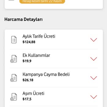 Vodafone Faturamda Yapmadığım Harcamaları Ödetmeye Çalışıyor.