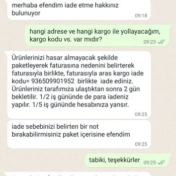 kirmizibeyazz.com Kırmızıbeyaz Eczane Tarafından Para İadem Yapılmadı