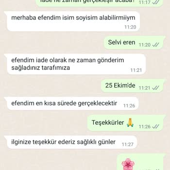 kirmizibeyazz.com Kırmızıbeyaz Eczane Tarafından Para İadem Yapılmadı
