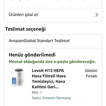 Amazon Siparişimi Kargoya Vermiyor