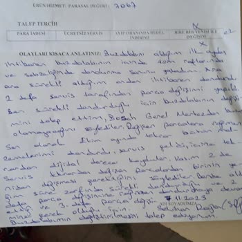 Bosch XL Marka Buzdolabının Değişimini Talep Ediyorum.