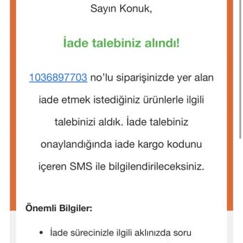 Koçtaş Ürün Tarafıma Teslim Edilmediği Halde 1,5 Aydır Ücret İadesi Yapılmadı