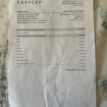 Easy Cep Ödememi Yapmadı
