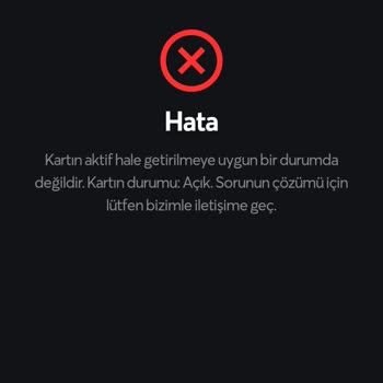 Papara Kartımı Aktif Edemiyorum