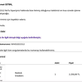 Morhipo Paramı İade Etmiyor