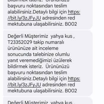 adidas Kusurlu Ürün İade Alınmaması