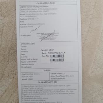 Tecno Mobile Tecno Pova Neo Şarj Almama Sorunu