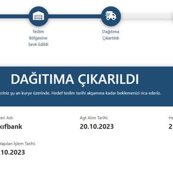 AGT Kurye (aynigunteslim.com) 17 Günde Teslim Edilemeyen Kredi Kartı!