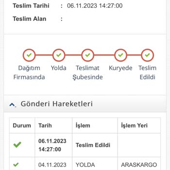 Aras Kargo Kargom Teslim Edildi Gözüküyor Fakat Gelmedi.