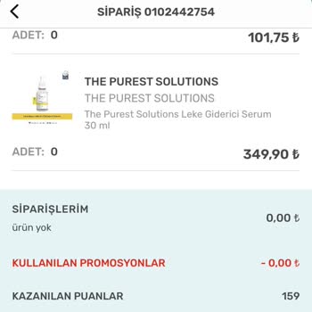 Watsons Bilgim Dışında Siparişim İptal Edildi Ve Kullandığım Puan Yandı?