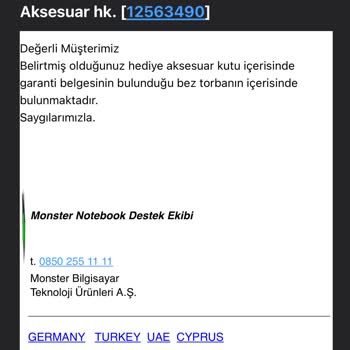 Monster Tulpar Eksik Aksesuar